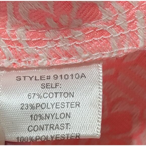 Under Skies Bright Orange White Floral Fit & Flare Midi Dress Medium Lightweight - Picture 7 of 7